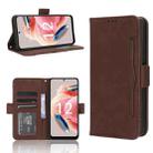 For Xiaomi Redmi Note 12 4G Global Skin Feel Calf Texture Card Slots Leather Phone Case(Brown) - 1