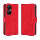 For Huawei Maimang 20 Skin Feel Calf Texture Card Slots Leather Phone Case(Red) - 2