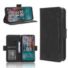 For Nokia C12 Skin Feel Calf Texture Card Slots Leather Phone Case(Black) - 1