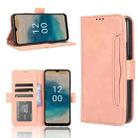 For Nokia G22 4G Skin Feel Calf Texture Card Slots Leather Phone Case(Pink) - 1