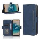 For Nokia G22 4G Skin Feel Calf Texture Card Slots Leather Phone Case(Blue) - 1