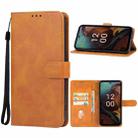 For Nokia XR21 Leather Phone Case(Brown) - 1