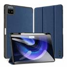 For Xiaomi Pad 6 Pro / Pad 6 DUX DUCIS Domo Series Magnetic Flip Leather Tablet Case(Blue) - 1