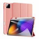 For Xiaomi Pad 7 / 7 Pro DUX DUCIS Domo Series Magnetic Flip Leather Tablet Case(Pink) - 2