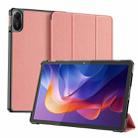 For Xiaomi Redmi Pad 2 DUX DUCIS Domo Series Magnetic Flip Leather Tablet Case(Pink) - 2