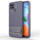 For Xiaomi Redmi 10C Global Wavy Textured Phone Case (Purple) - 1