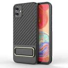 For Samsung Galaxy A04E Wavy Textured Phone Case (Black) - 1