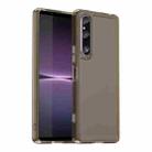 For Sony Xperia 1 V Candy Series TPU Phone Case(Transparent Grey) - 1