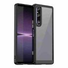 For Sony Xperia 1 V Colorful Series Acrylic + TPU Phone Case(Black) - 1