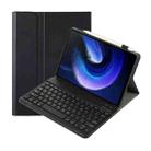 For Xiaomi Pad 6 / Pad 6 Pro A0N7 Lambskin Texture Ultra-thin Bluetooth Keyboard Leather Case(Black) - 1