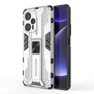 For Xiaomi Redmi Note 12 Turbo Supersonic PC + TPU Shock-proof Protective Phone Case(Silver) - 1