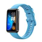 For Huawei Band 8 16mm Solid Color Silicone Replacement Watch Band(Sky Blue) - 1