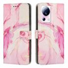 For Xiaomi Civi 2 / 13 Lite Painted Marble Pattern Leather Phone Case(Rose Gold) - 1