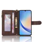 For Samsung Galaxy A34 5G Litchi Texture Zipper Leather Phone Case(Brown) - 4