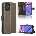 For Motorola Moto G Power 2023 Diamond Texture Leather Phone Case(Brown) - 1