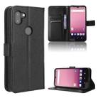 For Orbic Q10 4G Diamond Texture Leather Phone Case(Black) - 1