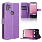 For Orbic Q10 4G Diamond Texture Leather Phone Case(Purple) - 1