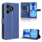 For Tecno Spark 10 Pro / K17 Diamond Texture Leather Phone Case(Blue) - 1