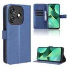 For Tecno Spark 10C Diamond Texture Leather Phone Case(Blue) - 1