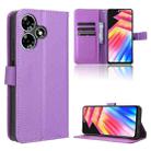 For Infinix Hot 30 4G X6831 Diamond Texture Leather Phone Case(Purple) - 1