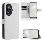 For Huawei nova 11 Pro Diamond Texture Leather Phone Case(White) - 1