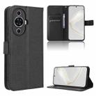 For Huawei nova 11 Pro Diamond Texture Leather Phone Case(Black) - 1