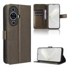 For Huawei nova 11 Diamond Texture Leather Phone Case(Brown) - 1