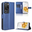 For Huawei P60 / P60 Pro Diamond Texture Leather Phone Case(Blue) - 1