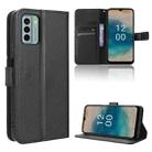 For Nokia G22 4G Diamond Texture Leather Phone Case(Black) - 1