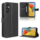For Samsung Galaxy M14 5G Diamond Texture Leather Phone Case(Black) - 1