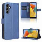 For Samsung Galaxy M14 5G Diamond Texture Leather Phone Case(Blue) - 1