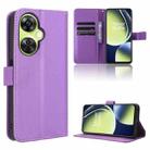 For OnePlus Nord CE 3 Lite Diamond Texture Leather Phone Case(Purple) - 1