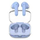 USAMS BE16 Ice Tray Series Transparent TWS In-Ear Wireless Bluetooth Earphone(Blue) - 1