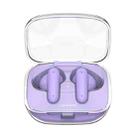 USAMS BE16 Ice Tray Series Transparent TWS In-Ear Wireless Bluetooth Earphone(Purple) - 2