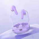 USAMS BE16 Ice Tray Series Transparent TWS In-Ear Wireless Bluetooth Earphone(Purple) - 4