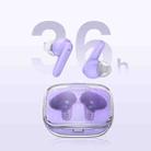 USAMS BE16 Ice Tray Series Transparent TWS In-Ear Wireless Bluetooth Earphone(Purple) - 6