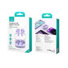 USAMS BE16 Ice Tray Series Transparent TWS In-Ear Wireless Bluetooth Earphone(Purple) - 9