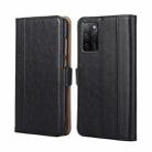 For OPPO A55S 5G Ostrich Texture Horizontal Flip Leather Phone Case(Black) - 1