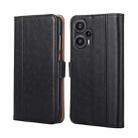 For Xiaomi Redmi Note 12 Turbo Ostrich Texture Horizontal Flip Leather Phone Case(Black) - 1