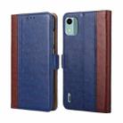 For Nokia C12 Ostrich Texture Horizontal Flip Leather Phone Case(Blue) - 1