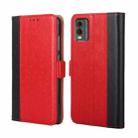 For Nokia C32 Ostrich Texture Horizontal Flip Leather Phone Case(Red) - 1