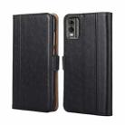 For Nokia C32 Ostrich Texture Horizontal Flip Leather Phone Case(Black) - 1