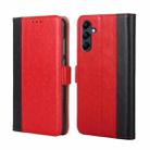 For Samsung Galaxy M14 5G Ostrich Texture Horizontal Flip Leather Phone Case(Red) - 1