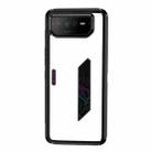 For Asus ROG Phone 6 Clear PC + TPU Shockproof Phone Case(White) - 1