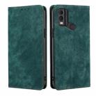 For Nokia C22 RFID Anti-theft Brush Magnetic Leather Phone Case(Green) - 1