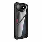 For Asus ROG Phone 7 / 7 Ultimate PC + TPU Shockproof Phone Case with Magnetic Holder(Black) - 1