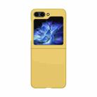 For Samsung Galaxy Z Flip5 Fuel Injection PC Skin Feel Phone Case(Lemon Yellow) - 1