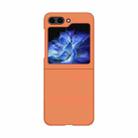 For Samsung Galaxy Z Flip5 Fuel Injection PC Skin Feel Phone Case(Flaming Orange) - 1