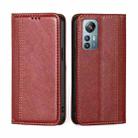 For Blackview A85 Grid Texture Magnetic Flip Leather Phone Case(Red) - 1