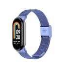 For Xiaomi Mi Band 8 Milanese Buckle Metal Watch Band(Midnight Blue) - 1